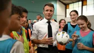 Emmanuel Macron - sport à l'école