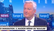 Bruno Le Maire, ministre de l'Économie, des Finances et de la Souveraineté industrielle et numérique de la France, était l'invité de La Grande interview Europe 1-CNews jeudi.