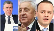 Léonid Sloutski, Nikolaï Khraritonov et Vladislav Davankov sont les trois candidats qui défient Vladimir Poutine.