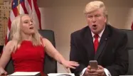 Trump, Baldwin, Saturday Show live crédit : capture d'écran - 1280
