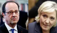 François Hollande estime que la France ne cédera pas face au Front national. Montage Europe 1 via AFP