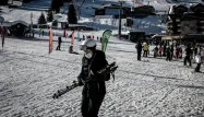 À Courchevel, hôte des courses masculines, il manque actuellement de la neige sur les hauteurs