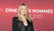 Virginie Efira lors du traditionnel dîner des nommés au César ce lundi.