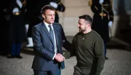 Emmanuel Macron et Volodymyr Zelensky