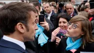 emmanuel macron, école, visite, réforme des retraites