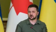 Volodymyr Zelensy est accompagné du Premier ministre canadien Justin Trudeau en visite surprise à Kiev.