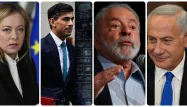 Giorgia Meloni, Rishi Sunak, Lula et Benyamin Netanyahu.