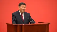 Xi Jinping lors du congrès du Parti communiste chinois.