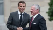 Emmanuel Macron a reçu le roi Abdallah II de Jordanie ce mercredi à l'Élysée.