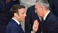 Emmanuel Macron a reçu Jens Stoltenberg à l'Élysée (Archives).