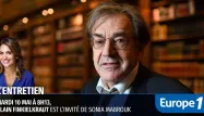 Le philosophe Alain Finkielkraut est l'invité de Sonia Mabrouk mardi à 8h13.