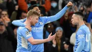 Kevin De Bruyne a marqué le seul but de la rencontre entre Manchetser City et l'Atletico de Madrid.