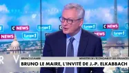 Bruno Le Maire était l'invité de Jean-Pierre Elkabbach.