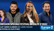 Laurie Cholewa emmène les auditeurs d’Europe 1 au festival de l’Alpe d’Huez samedi 22 janvier