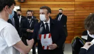 Emmanuel Macron a rencontré des lycéens lundi dans la Creuse.