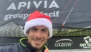 Charlie Dalin a passé le premier Noël de sa vie en mer.