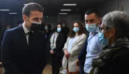 Emmanuel Macron à Tours.