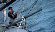 Clarisse Crémer Vendée Globe Sables-d'Olonne LOIC VENANCE / AFP