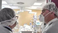 Jean Castex était en visite samedi à l'hôpital Édouard Herriot, à Lyon.