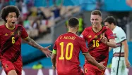 But Thorgan Hazard Belgique Portugal Euro THANASSIS STAVRAKIS / POOL / AFP