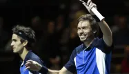Pierre-Hugues Herbert (à gauche) et Nicolas Mahut en février 2020.