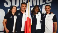 Sandrine Martinet, Stéphane Houdet, Clarisse Agbegnenou et Samir Aït Saïd.