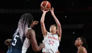Japon France basketteuses JO de Tokyo @Aris MESSINIS / AFP
