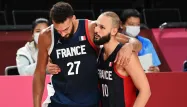 Evan Fournier et Rudy Gobert n'ont pas masqué leur déception après la défaite en finale.