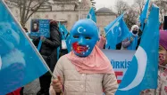 Manifestation de soutien aux Ouïghours en Turquie.