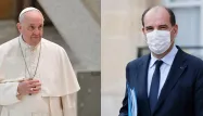 Le pape François et Jean Castex