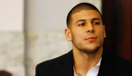 Aaron Hernandez lors de son audience à la Attleboro District Court, le 22 août 2013