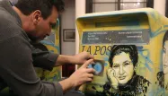 L'artiste C215 est notamment connu pour ses portraits de Simone Veil.