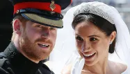 Le prince Harry et Meghan lors de leur marriage