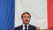 Emmanuel Macron et Marine Le Pen arriveraient au coude-à-coude au premier tour, selon un sondage (photo d'illustration).