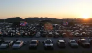 Un exemple de concert drive-in, ici à Las Vegas aux Etats-Unis, le 30 mai dernier.