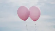 ballons, rose