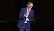Gad Elmaleh (ici à New York en septembre 2018), est soupçonné de plagiat, notamment dans son spectacle américain.