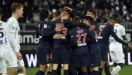 La joie des Parisiens, vainqueurs à Amiens.