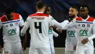 La joie des Lyonnais, vainqueurs à Guingamp.