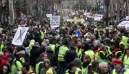 Samedi, pour "l'acte 12" du mouvement des "gilets jaunes", la mobilisation était en hausse à Paris.