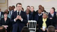 Emmanuel Macron s'exprimait devant une soixantaines de maires ultramarins, vendredi à l'Élysée.