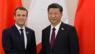 Emmanuel Macron et son homologue chinois Xi Jinping.