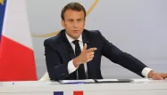 Emmanuel Macron s'est exprimé lors d'une conférence de presse, jeudi.