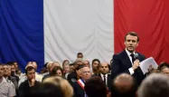Macron débat Gréoux-les-Bains
