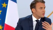 Emmanuel Macron s'est exprimé lors d'une conférence de presse, jeudi soir.
