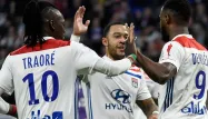 La joie des Lyonnais, nets vainqueurs de Toulouse.