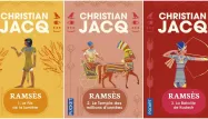 Les trois premiers tomes de la saga Ramsès, par Christian Jacq.