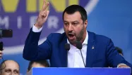Matteo Salvini s'est emporté contre l'arrivée de migrants à Lampedusa, dimanche.