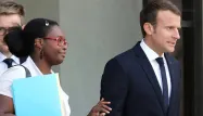 Sibeth Ndiaye, Emmanuel Macron, AFP 1280
