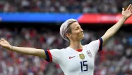 Megan Rapinoe a inscrit un doublé contre la France.